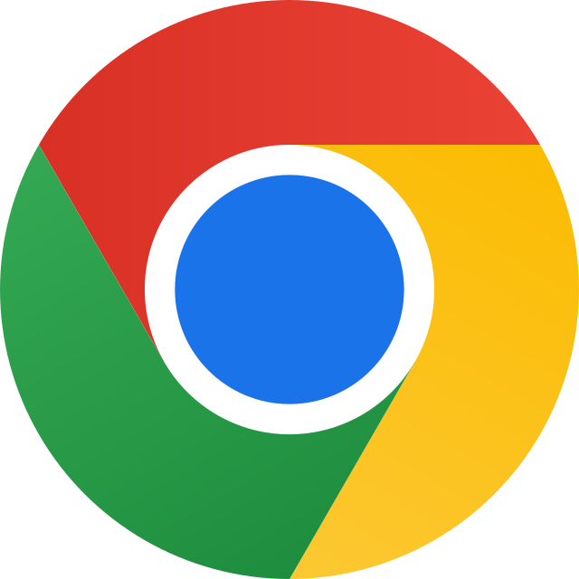 Google Chrome browser icon.